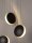 LED Hängeleuchte in Schwarz Gold 48 cm breit 3 flammig