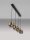 Pendelleuchte 110 cm lang E27 in Schwarz Grau Gold 4 flammig