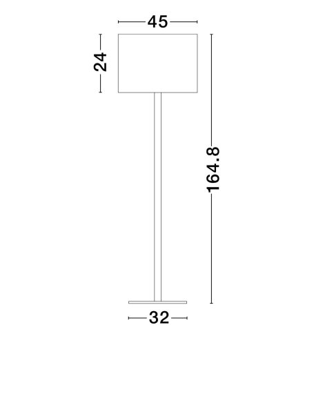 Stehlampe Stoffschirm in Schwarz Gold E27 165 cm Fußschalter