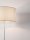 Stehleuchte Weiß Stoffschirm E27 165 cm Fußschalter Modern