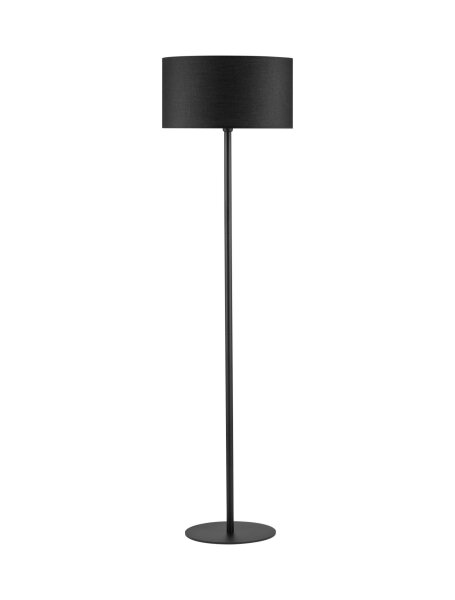 Moderne Stehlampe Schwarz E27 165 cm Stoff Fußschalter