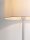 Tischlampe Weiß Stoffschirm E27 58 cm Kabelschalter Modern
