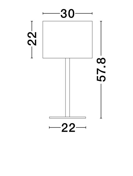Moderne Tischleuchte Schwarz E27 58 cm Stoff Kabelschalter