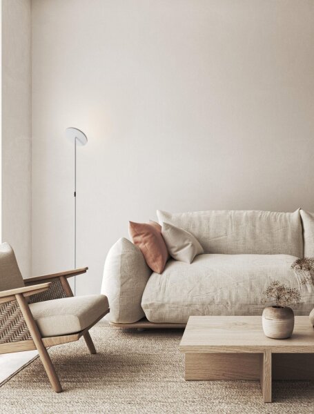 LED Stehlampe 181 cm Weiß dimmbar schwenkbar warmweiß RENAUD