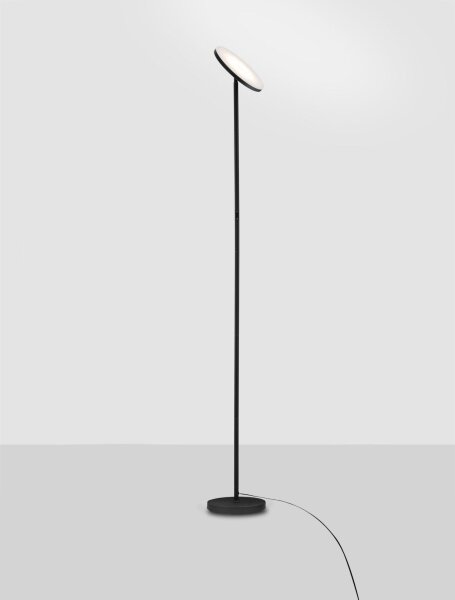 LED Stehleuchte Schwarz 181 cm dimmbar schwenkbar warmweiß