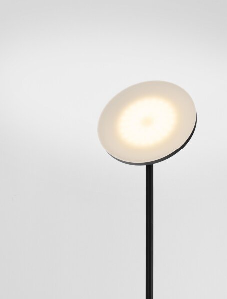 LED Stehleuchte Schwarz 181 cm dimmbar schwenkbar warmweiß