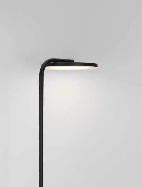 Moderne LED Stehleuchte Schwarz 174 cm schwenkbar warmweiß