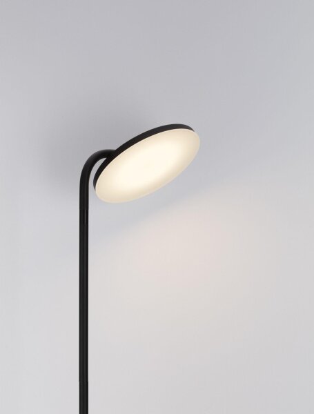 Moderne LED Stehleuchte Schwarz 174 cm schwenkbar warmweiß