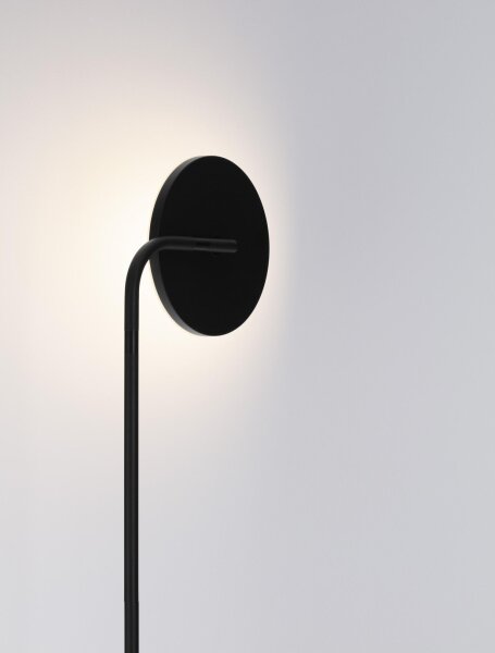 Moderne LED Stehleuchte Schwarz 174 cm schwenkbar warmweiß