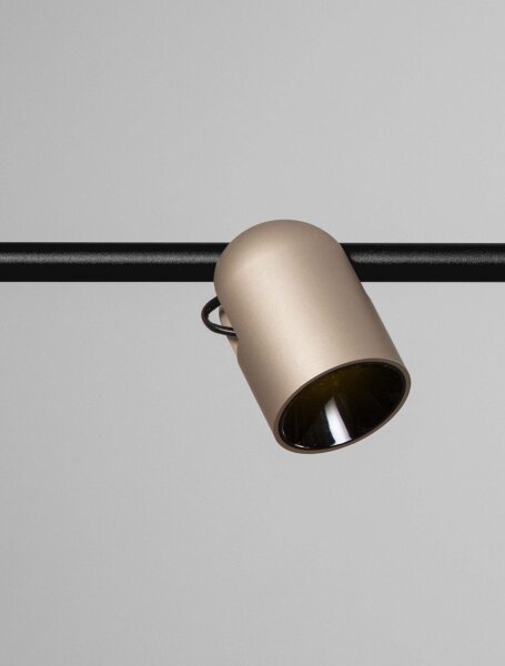 LED Pendelleuchte 150 cm lang Schwarz Mokka dimmbar warmweiß
