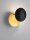 LED Wandlampe 20 cm breit in Gold Schwarz warmweiß RILEY