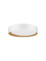 LED Deckenleuchte Holz Wei&szlig; Natur &Oslash; 35 cm...