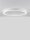 LED Deckenlampe Weiß 80 cm lang dimmbar Ring warmweiß flach