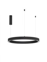 LED H&auml;ngeleuchte Schwarz &Oslash; 80 cm dimmbar Ring...
