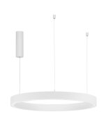Runder LED Kronleuchter &Oslash; 80 cm Wei&szlig; dimmbar...