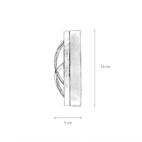 Applique murale Extérieur Rustique Nickel Laiton véritable rond