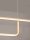LED Hängelampe in Gold 150 cm lang dimmbar 2 flammig RONAN