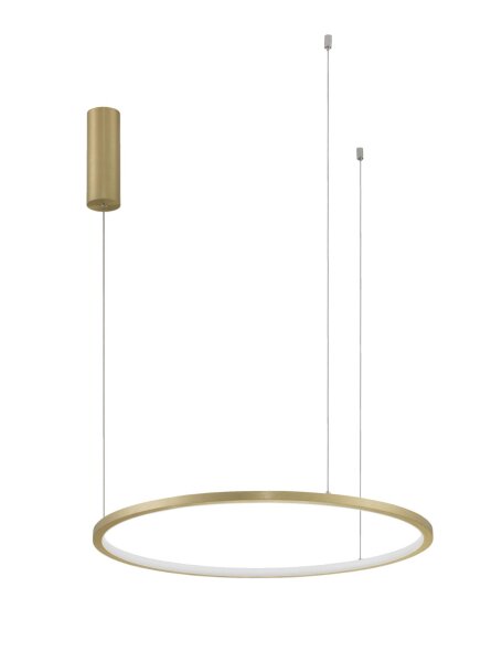 Runder LED Kronleuchter in Gold Ø 60 cm dimmbar Ring Modern