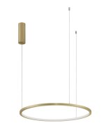 Runder LED Kronleuchter in Gold &Oslash; 60 cm dimmbar...