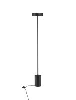 LED Stehleuchte Schwarz 135 cm warmweiß RUBY Aluminium