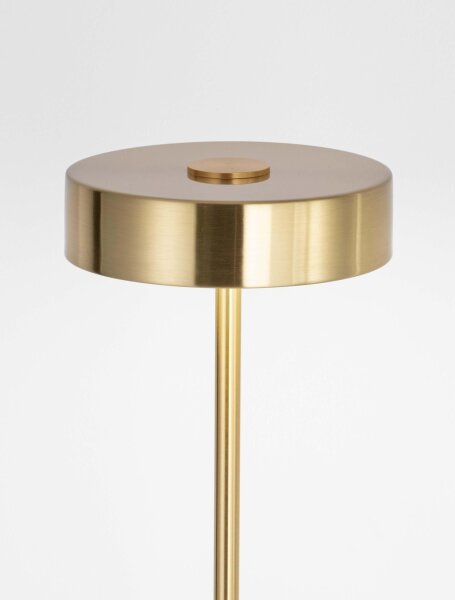 LED Stehlampe in Gold 135 cm warmweiß RUBY Aluminium Modern