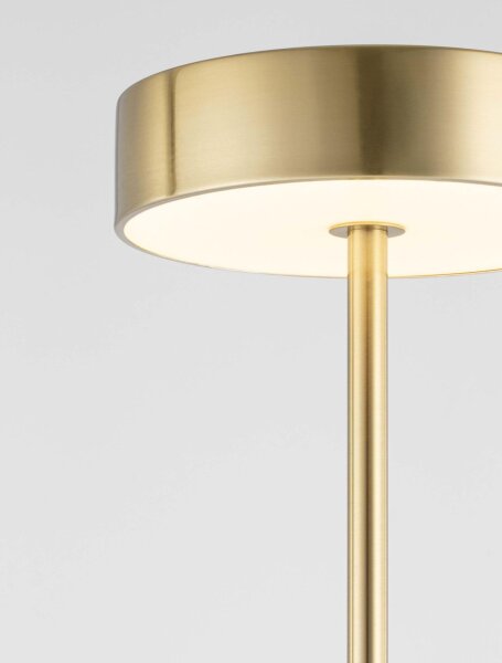LED Stehlampe in Gold 135 cm warmweiß RUBY Aluminium Modern