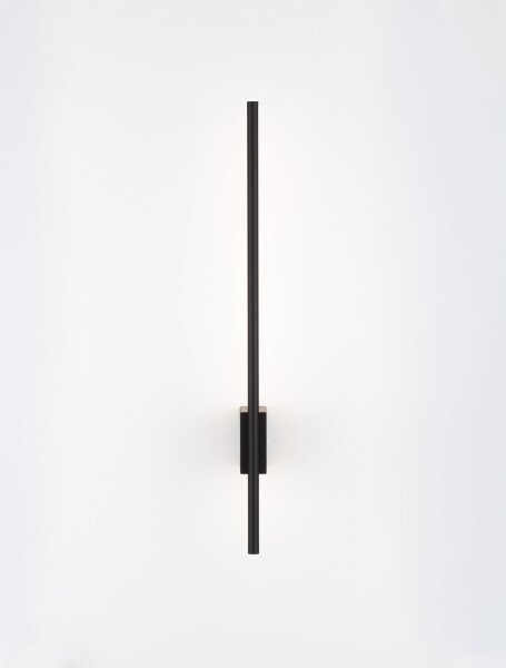 LED Wandlampe 60 cm hoch Schwarz warmweiß RUFUS Aluminium