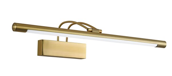 LED Wandlampe Jugendstil 58 cm breit in Antik Messing 720 lm