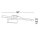 LED Wandlampe Jugendstil 58 cm breit in Antik Messing 720 lm