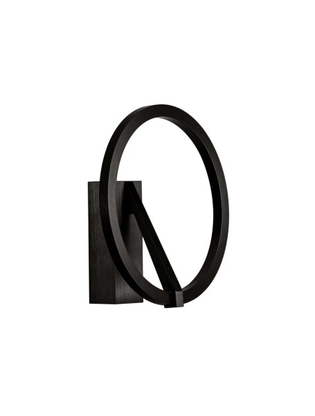 LED Wandleuchte rund 22 cm Schwarz Farbwechsel Design