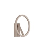 LED Wandleuchte Braun 22 cm breit rund CCT 2700 bis 4000 K
