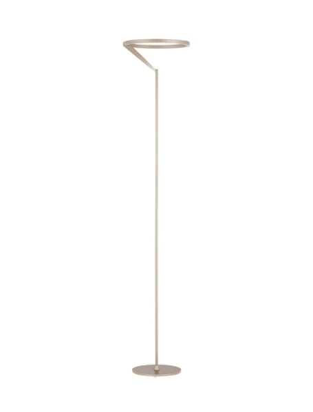 LED Stehlampe Up Down 168 cm Braun Touch Dimmer Wohnzimmer