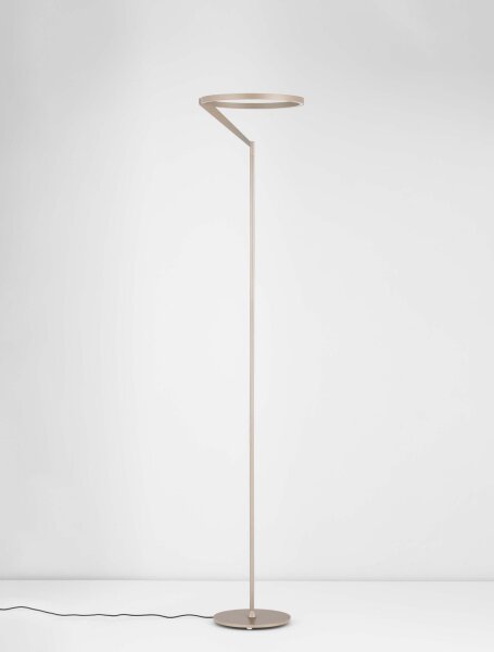 LED Stehlampe Up Down 168 cm Braun Touch Dimmer Wohnzimmer
