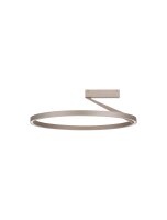 LED Deckenleuchte Braun Ring &Oslash; 60 cm dimmbar Up...