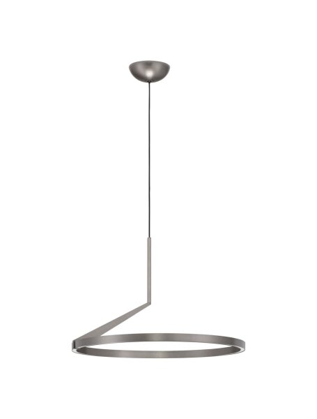 LED Pendelleuchte Ø 60 cm in Nickel dimmbar höhenverstellbar