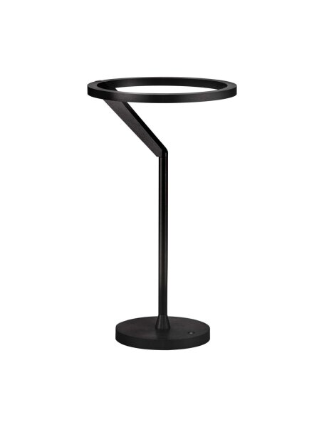 LED Nachttischlampe Schwarz 38 cm Touch Dimmer warmweiß