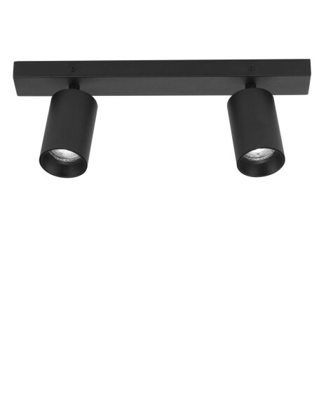 Deckenstrahler GU10 35 cm lang Schwarz schwenkbar 2 flammig