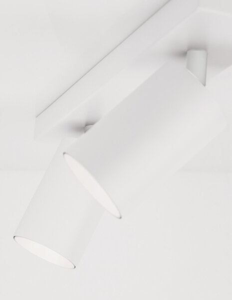 Spotleuchte Weiß 35 cm lang GU10 schwenkbar 2 flammig SALLIS