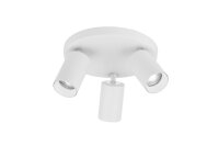 Deckenlampe Wei&szlig; &Oslash; 22 cm GU10 schwenkbar 3...