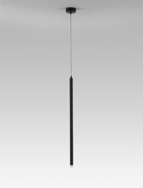 LED Pendelleuchte schmal Ø 2,5 cm Schwarz höhenverstellbar