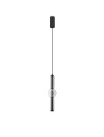 LED Pendelleuchte schmal &Oslash; 12 cm Schwarz dimmbar...