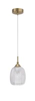 Pendelleuchte schmal E27 &Oslash; 13,5 cm in Gold...