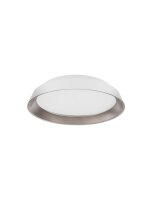 LED Deckenleuchte Wei&szlig; Braun &Oslash; 45 cm dimmbar...