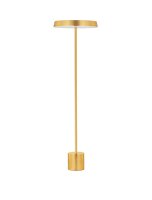 LED Stehlampe 136 cm in Gold warmwei&szlig; SHASTA Aluminium