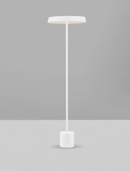 LED Stehleuchte Weiß 136 cm warmweiß SHASTA Aluminium Modern