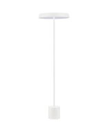 LED Stehleuchte Wei&szlig; 136 cm warmwei&szlig; SHASTA...