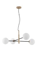 Pendelleuchte rund G9 103 x 85 cm in Gold Wei&szlig;...