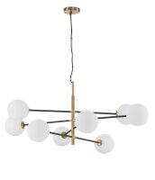 H&auml;ngeleuchte in Wei&szlig; Schwarz Gold 120 x 103 cm...