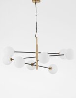 Hängeleuchte in Weiß Schwarz Gold 120 x 103 cm...