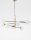 Hängeleuchte in Weiß Schwarz Gold 120 x 103 cm G9 Kugel